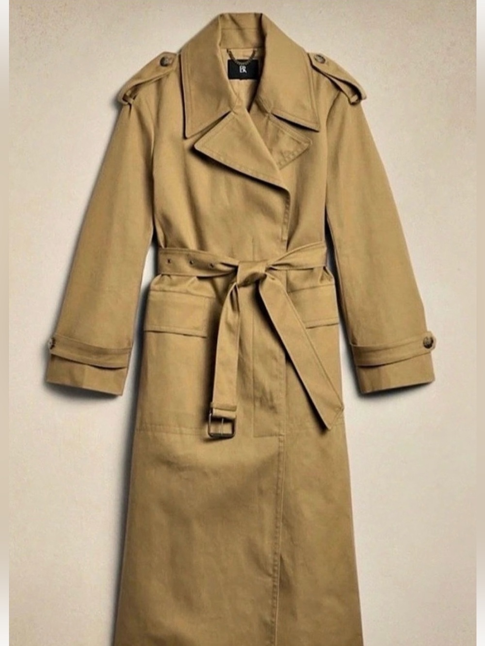 Banana Republic Women's Beige Trench Coat with Belt